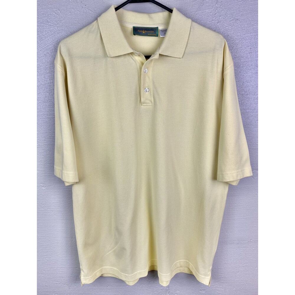 Peru Unlimited Men’s Yellow Polo Shirt Size Medium